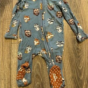 Posh Peanut “Scout” Bamboo Footie 0-3 Months